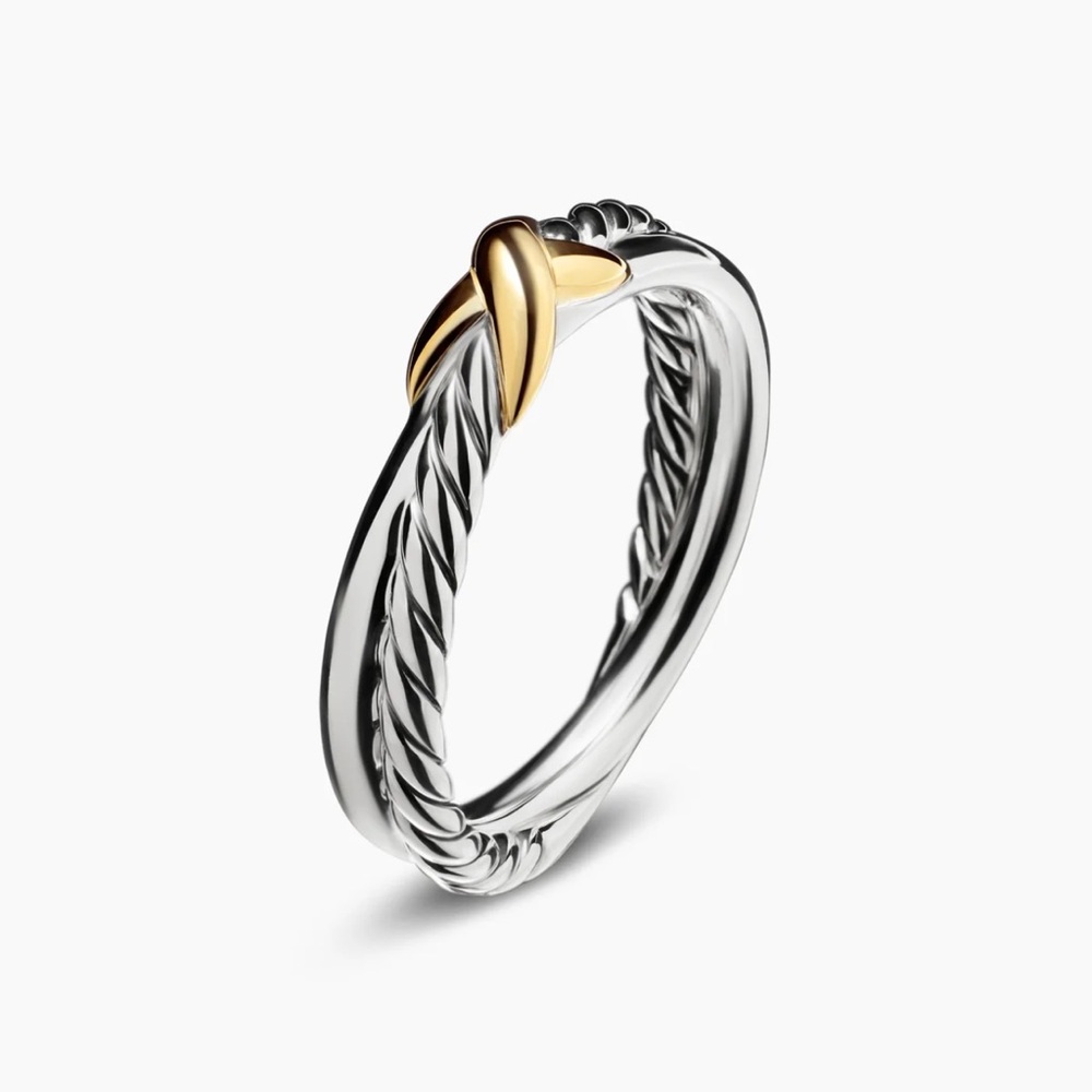 David Yurman Petite X Ring Size 5